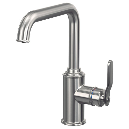 TAKSJÖN kitchen mixer tap single side lever, stainless steel colour
