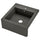 TALLSJÖN sink bowl w visible front, dark grey/stone effect, 60x65 cm