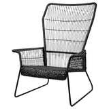 TALLSKÄR armchair, outdoor, anthracite, 83x106x82 cm