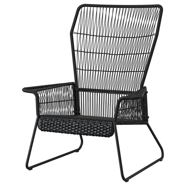TALLSKÄR armchair, outdoor, anthracite, 50x106x82 cm