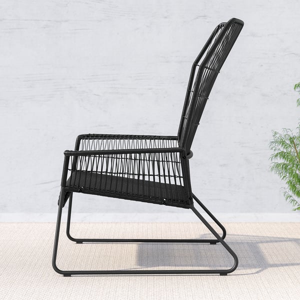 TALLSKÄR armchair, outdoor, anthracite, 83x106x82 cm