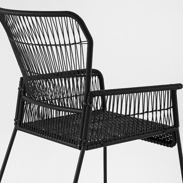 Ikea TALLSKÄR - Garden chair with armrests, anthracite