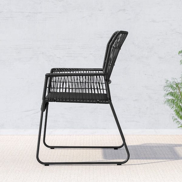 Ikea TALLSKÄR - Garden chair with armrests, anthracite