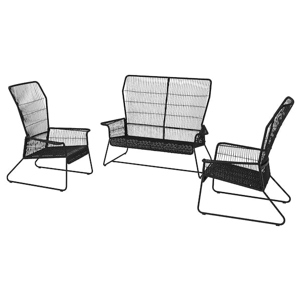 Ikea TALLSKÄR - Seating set, 4 seats, outdoor/anthracite