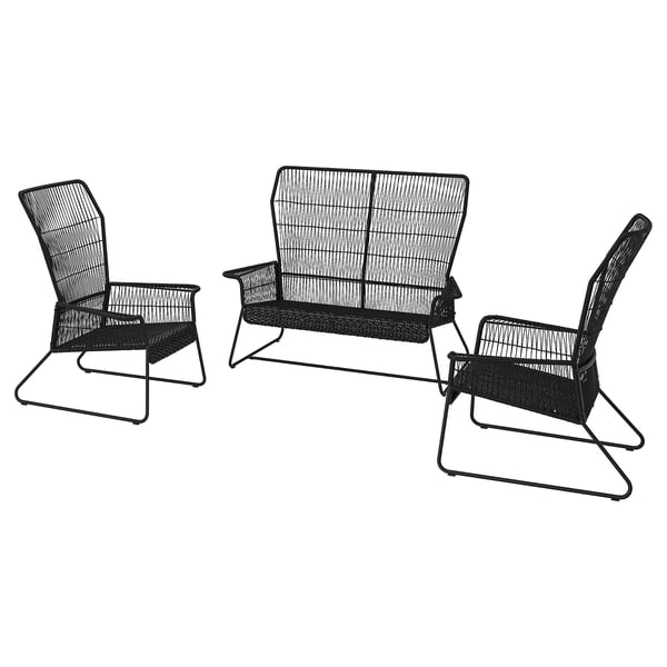 TALLSKÄR - TALLSKÄR 4-seat, lounge set, outdoor/anthracite