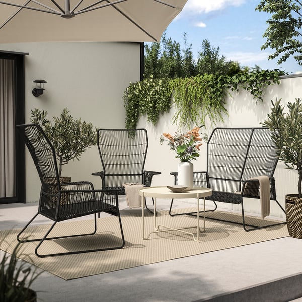 TALLSKÄR 4-seat, lounge set, outdoor/anthracite, 83x106x82 cm