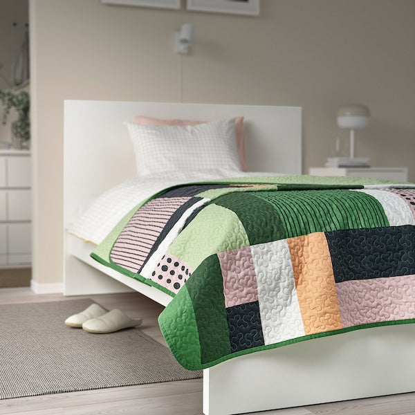 TALLSVÄRMARE - Bedspread, multicolour, 160x250 cm