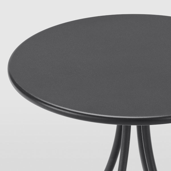 TÅNEBRO - Side table, anthracite, 46 cm