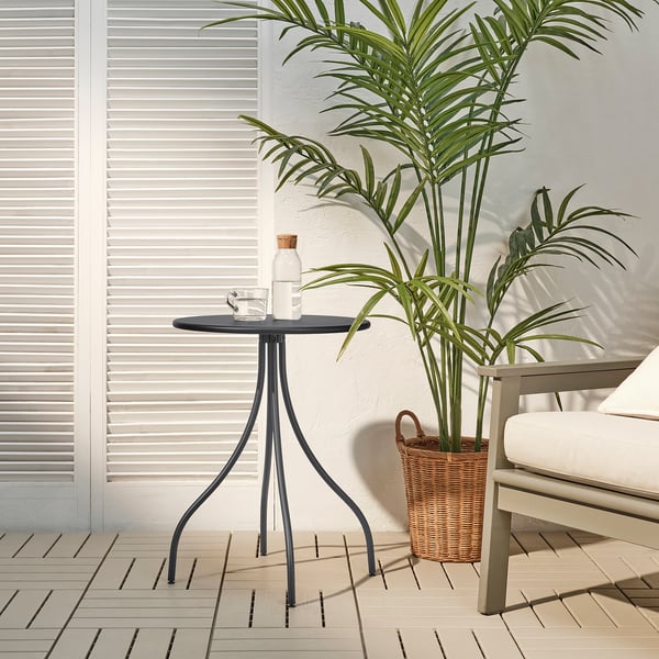 TÅNEBRO side table, in/outdoor/anthracite, 46 cm