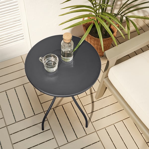 TÅNEBRO side table, in/outdoor/anthracite, 46 cm