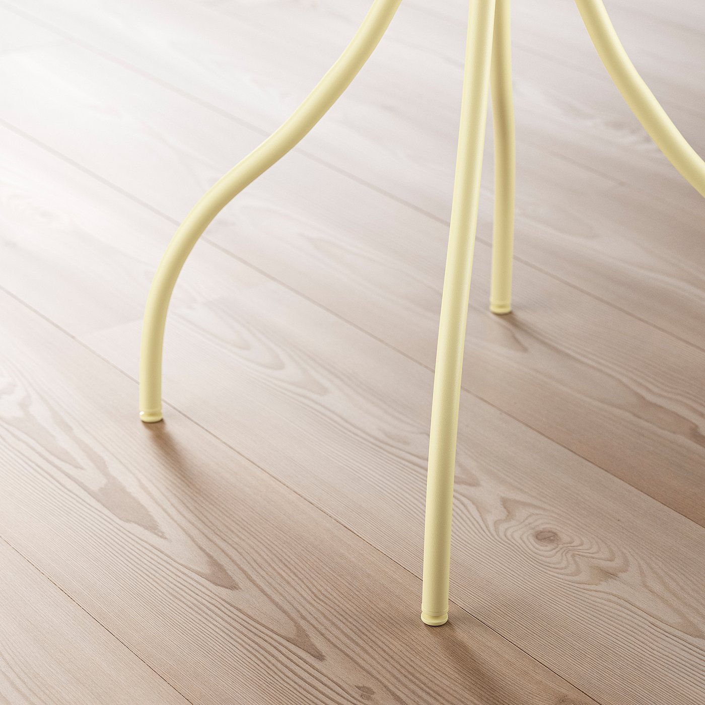 TÅNEBRO side table, in/outdoor/pale yellow, 46 cm