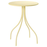 TÅNEBRO side table, in/outdoor/pale yellow, 46 cm