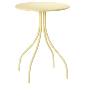 TÅNEBRO side table, in/outdoor/pale yellow, 46 cm