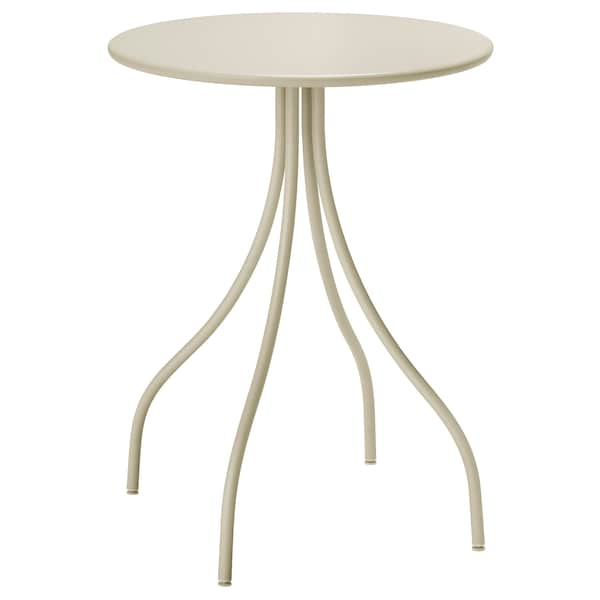 Ikea TÅNEBRO - Side table, light grey-beige, 46 cm