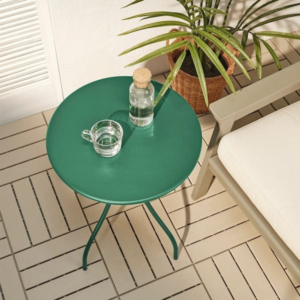 Ikea TÅNEBRO - Side table, dark green, 46 cm