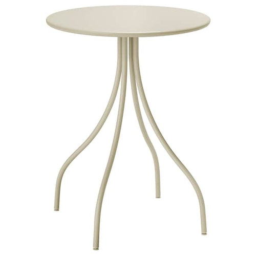 TÅNEBRO - Side table, light grey-beige, 46 cm