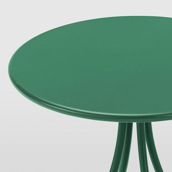 TÅNEBRO - Side table, dark green, 46 cm