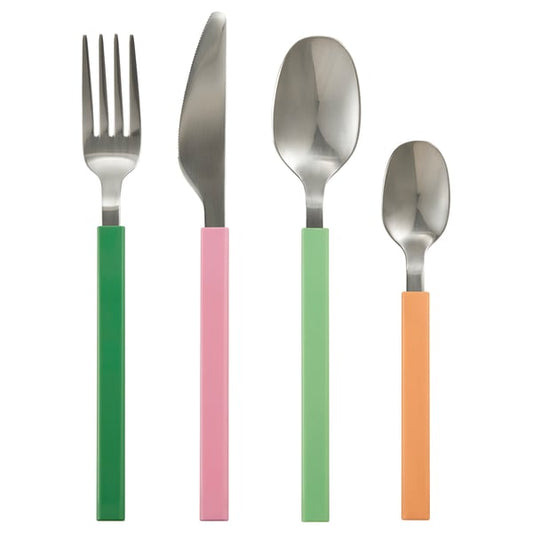 TÅNGMÄRLA - TÅNGMÄRLA 16-piece cutlery set, multicolour