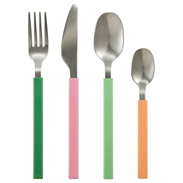 TÅNGMÄRLA - TÅNGMÄRLA 16-piece cutlery set, multicolour