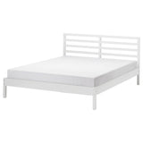 TARVA bed frame, white stained/Lillhällan, 160x200 cm