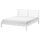 TARVA bed frame, white stained/Lillhällan, 140x200 cm