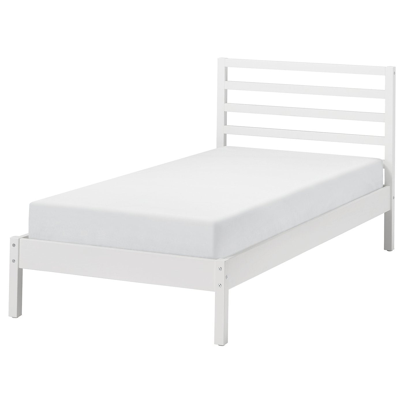 TARVA bed frame, white stained/Lillhällan, 90x200 cm