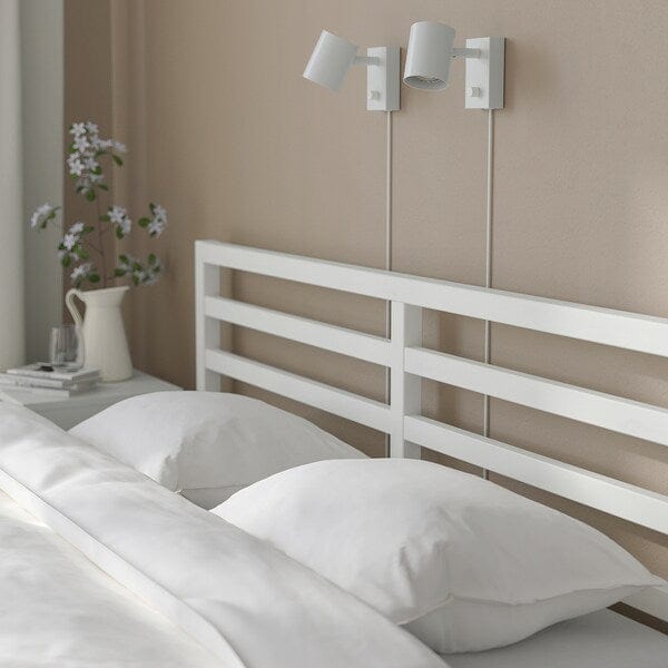 Ikea TARVA - Bed frame, stained white,160x200 cm