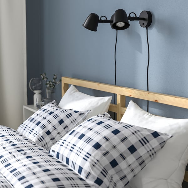 TARVA bed frame, pine/Luröy, 160x200 cm