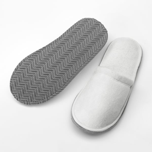 TÅSJÖN Slippers - White S/M ,