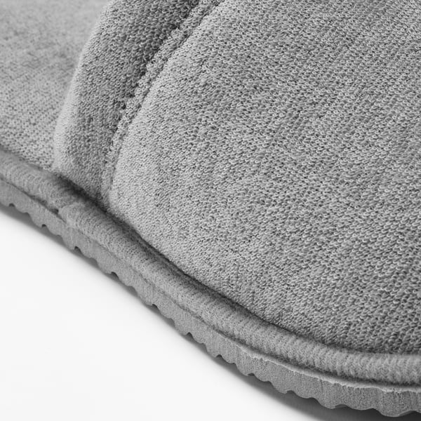 TÅSJÖN slippers, grey, S/M