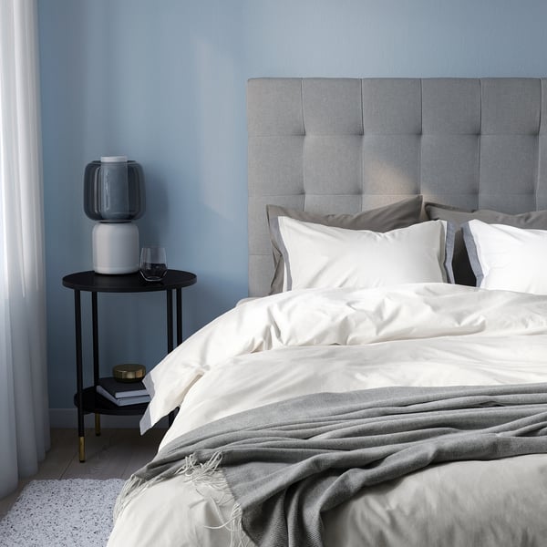 TÅTELSMYGARE - TÅTELSMYGARE Duvet cover and pillowcase, white/blue, 150x200/50x80 cm