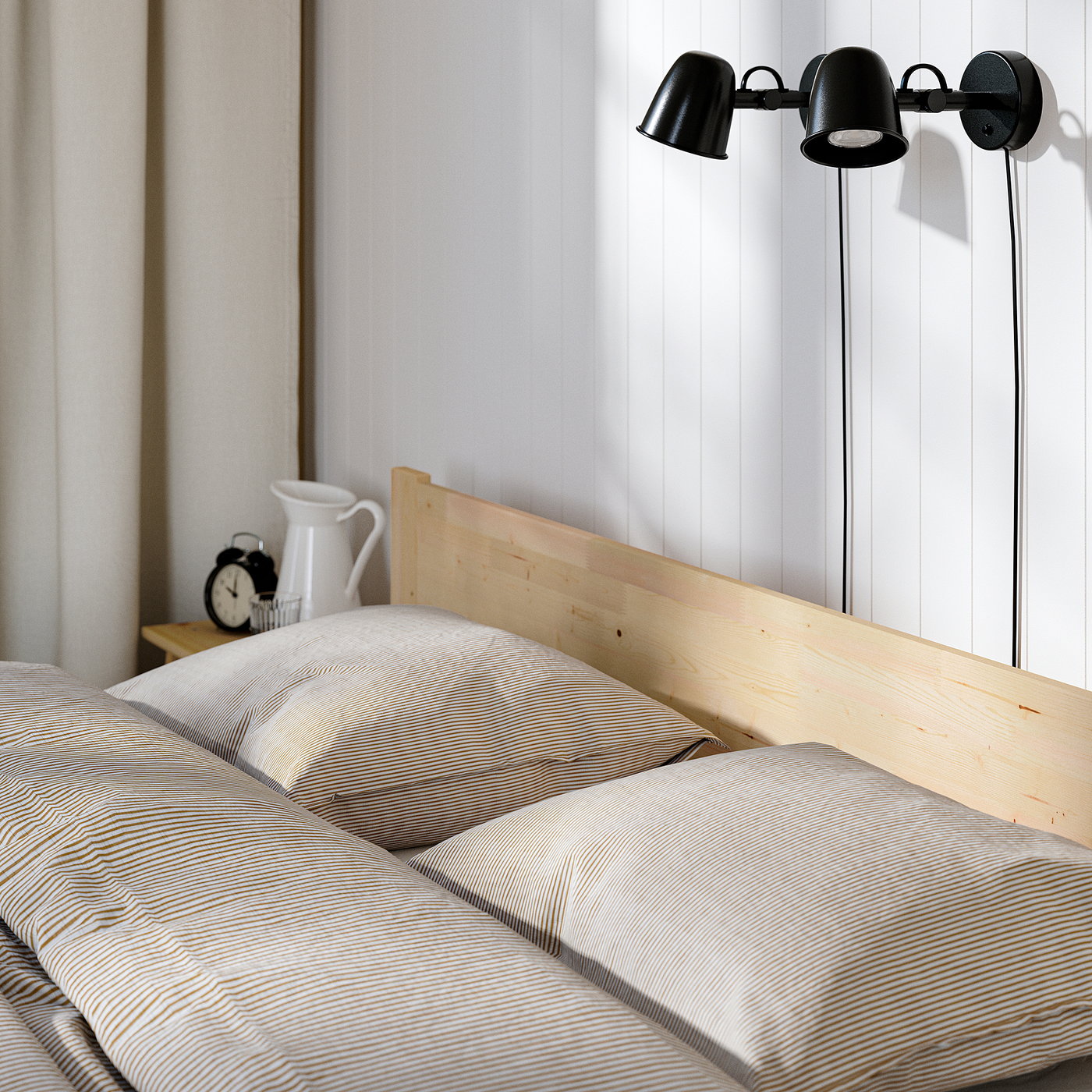 TAXÅSKLINT bed frame, pine, 160x200 cm