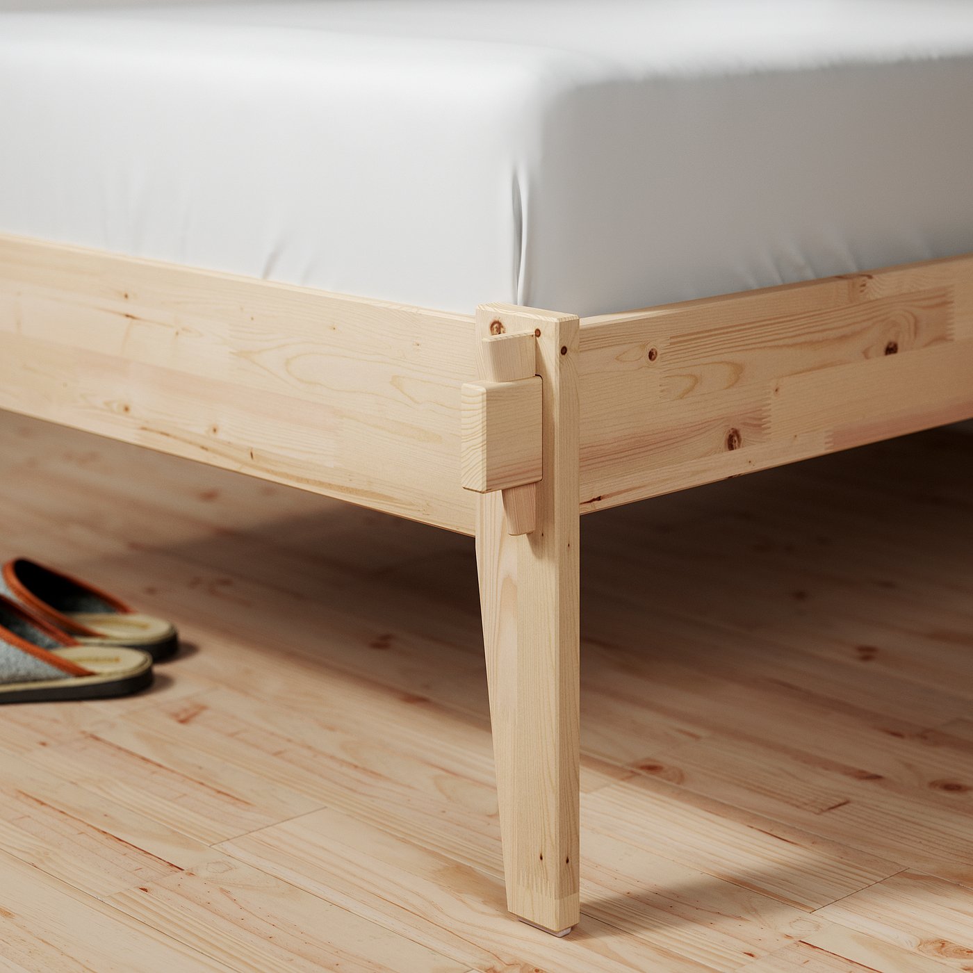 TAXÅSKLINT bed frame, pine, 160x200 cm