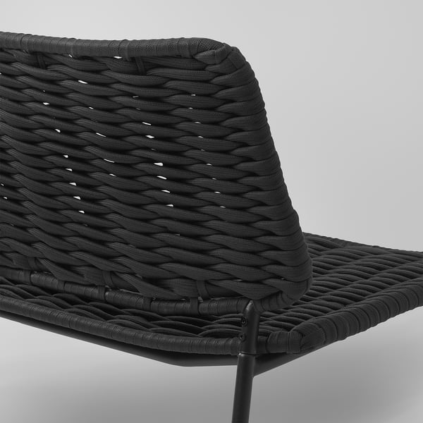TEGELÖN 4-seat conversation set, outdoor, dark grey/black, 110x57 cm