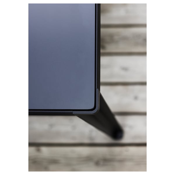 TEGELÖN - TEGELÖN Table, outdoor, dark grey/black, 216x86 cm