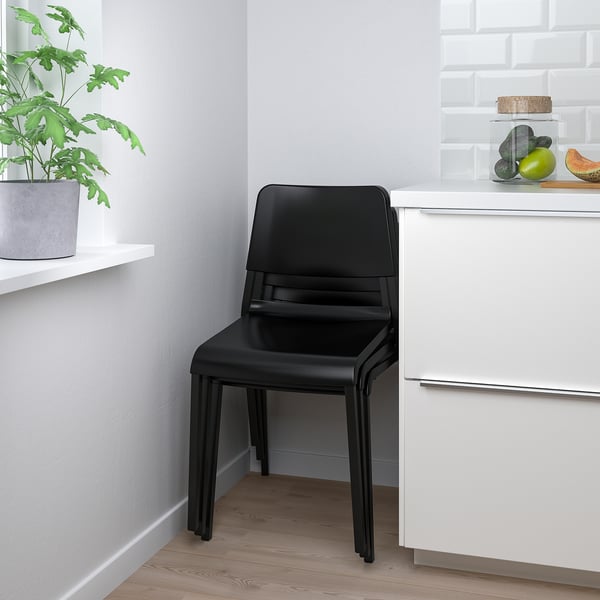 TEODORES chair, black, 46x80x54 cm