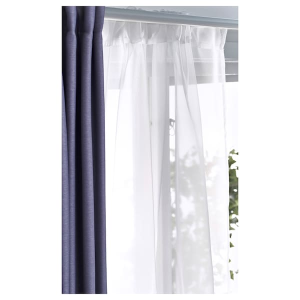 Ikea TERESIA - Thin curtain, 2 sheets, white,145x300 cm