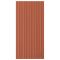 TERRSJÖ door, red-brown wave pattern, 40x80 cm