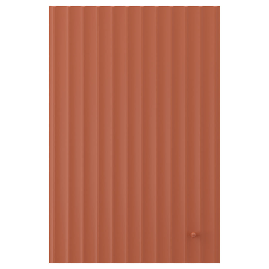 TERRSJÖ door, red-brown wave pattern, 39.7x59.7 cm