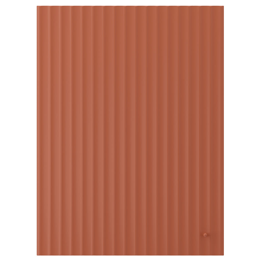 TERRSJÖ door, red-brown wave pattern, 60x80 cm
