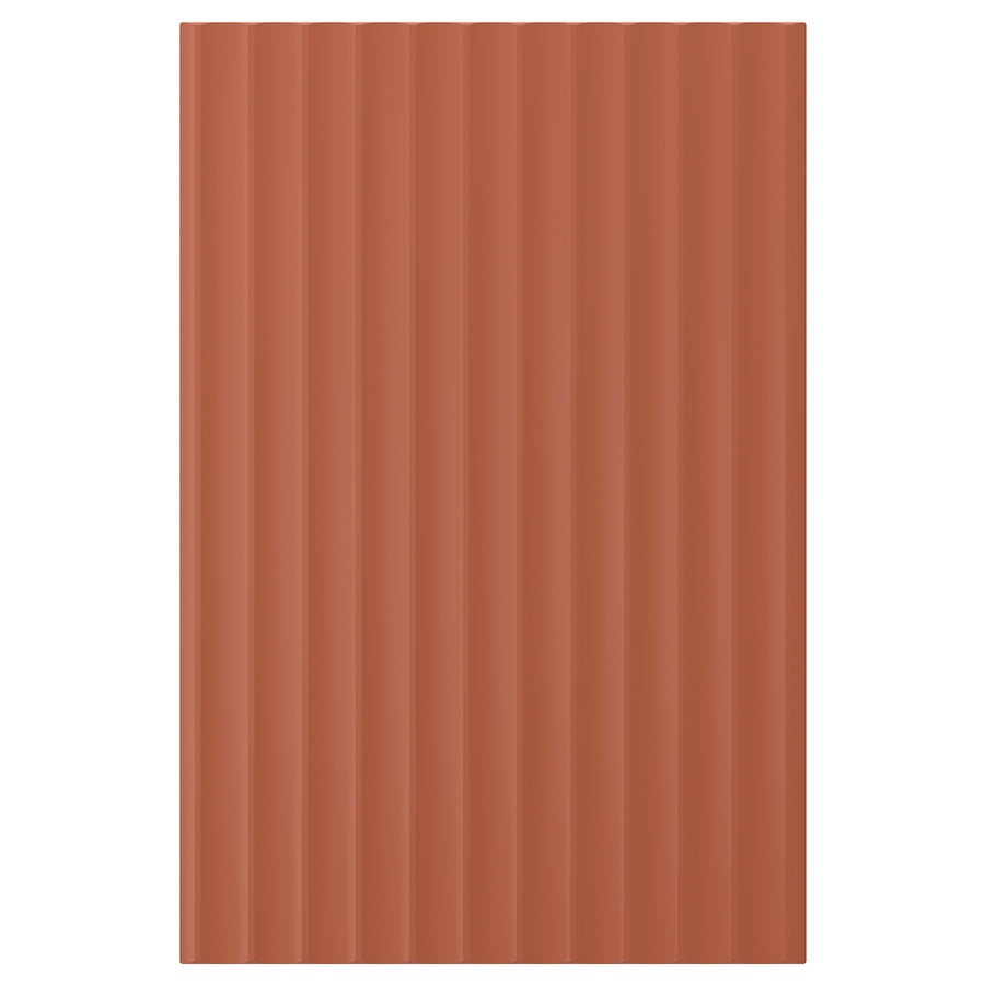 TERRSJÖ door, red-brown wave pattern, 39.7x59.7 cm