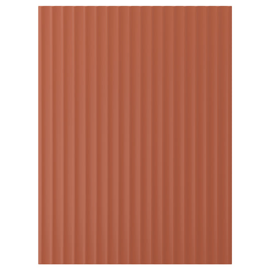 TERRSJÖ door, red-brown wave pattern, 60x80 cm