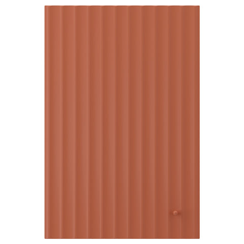 TERRSJÖ door, red-brown wave pattern, 39.7x59.7 cm