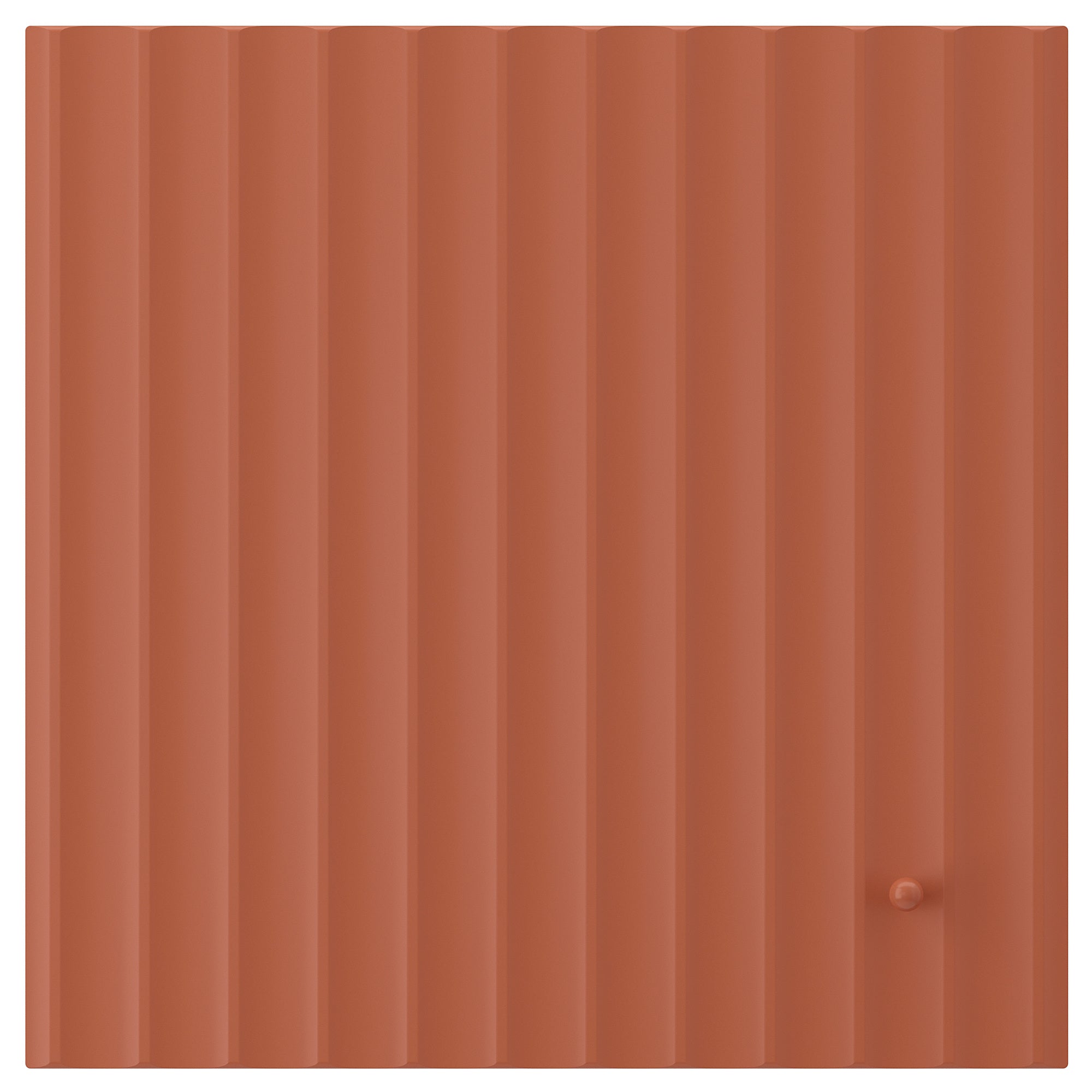TERRSJÖ door, red-brown wave pattern, 40x40 cm