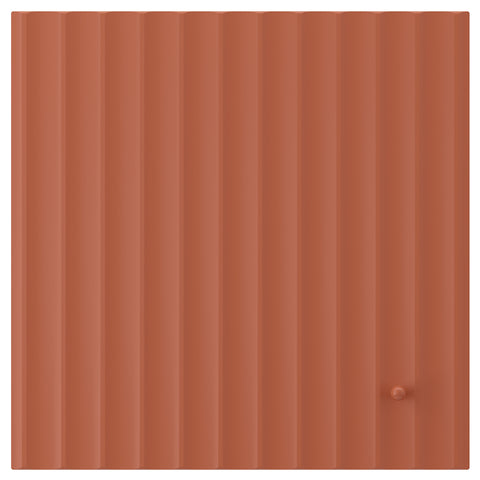 TERRSJÖ door, red-brown wave pattern, 39.7x39.7 cm