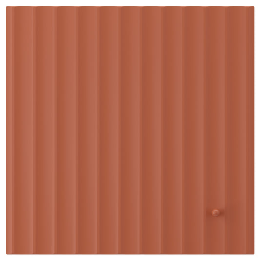 TERRSJÖ door, red-brown wave pattern, 40x40 cm