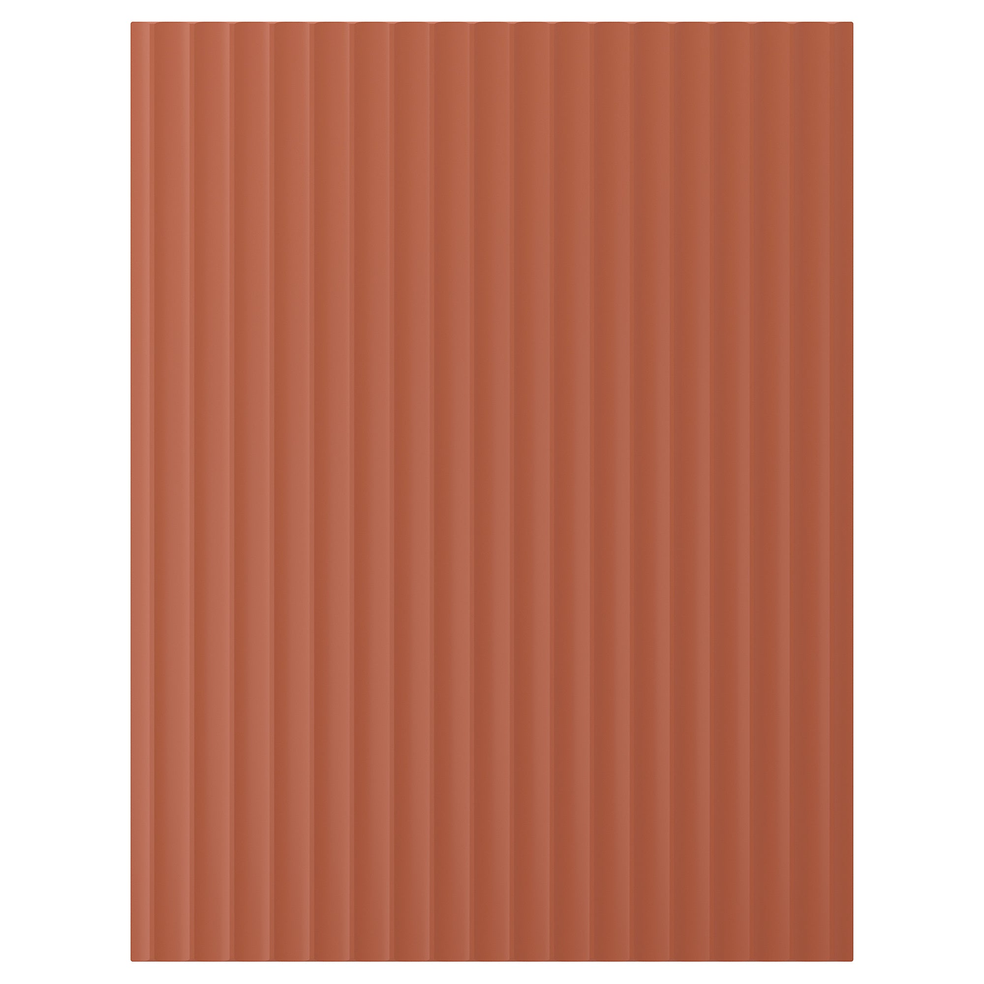 TERRSJÖ cover panel, red-brown wave pattern, 62x80 cm