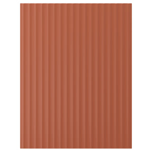 TERRSJÖ cover panel, red-brown wave pattern, 62x80 cm