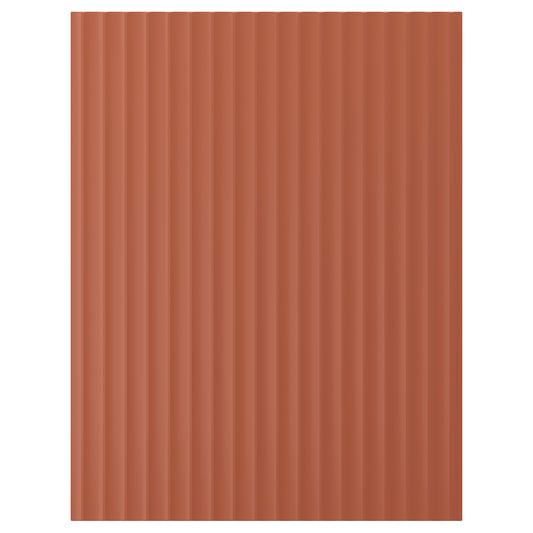 TERRSJÖ cover panel, red-brown wave pattern, 62x80 cm
