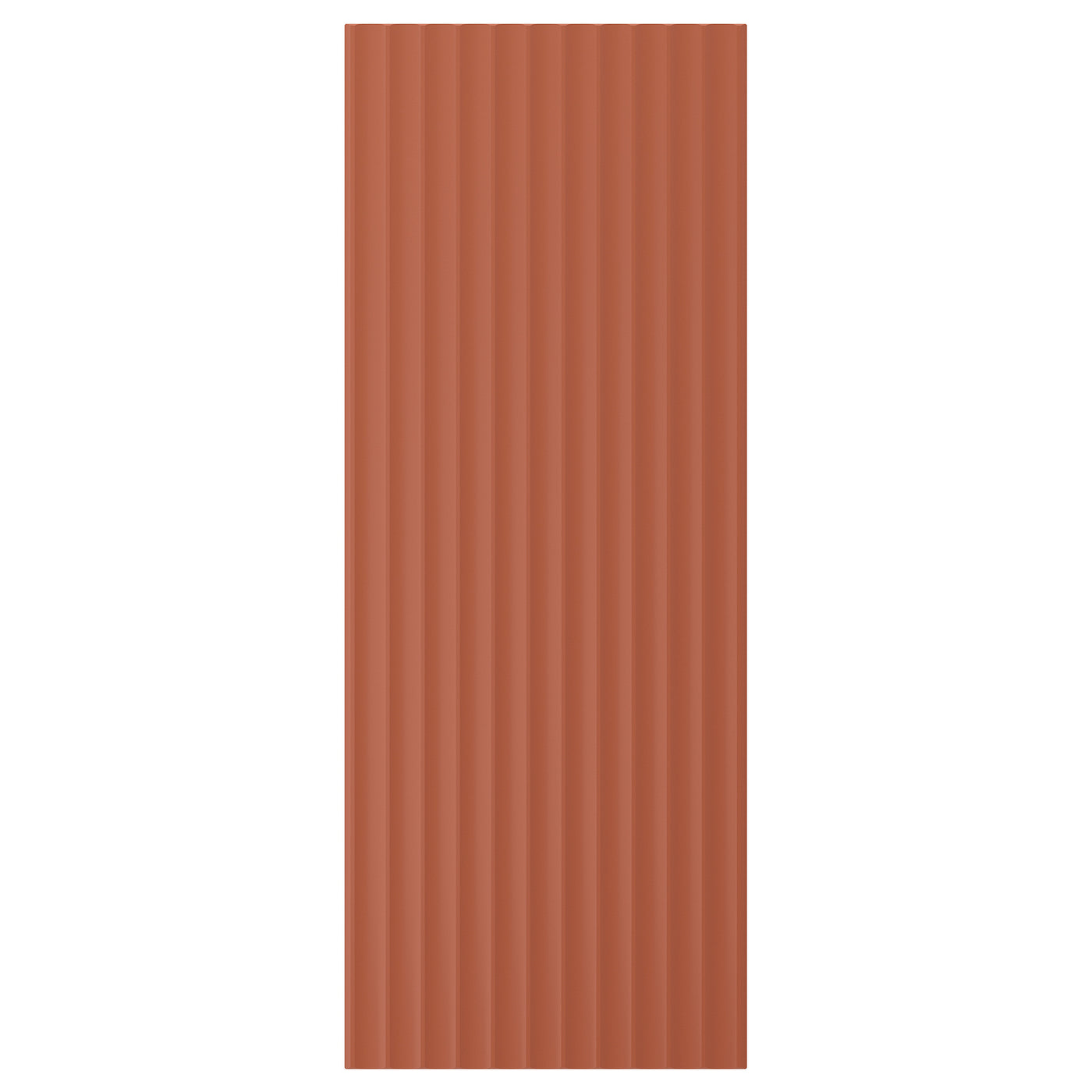 TERRSJÖ cover panel, red-brown wave pattern, 39x101 cm